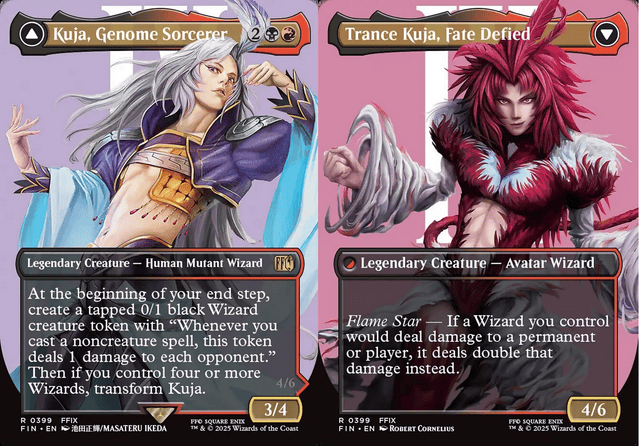 Kuja, Genome Sorcerer // Trance Kuja, Fate Defied - Foil - Borderless